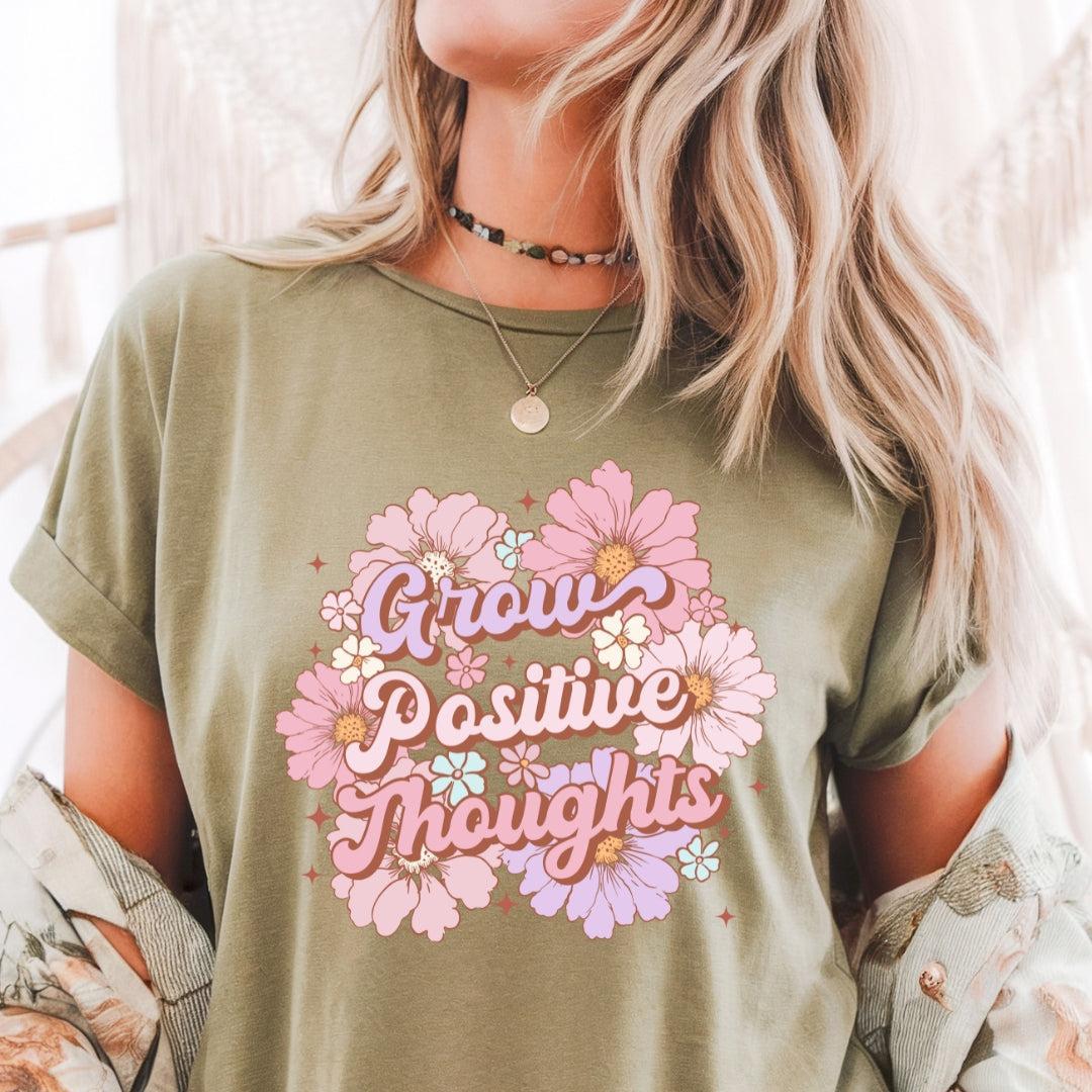 Grow Positive Thoughts Daisy T-Shirt