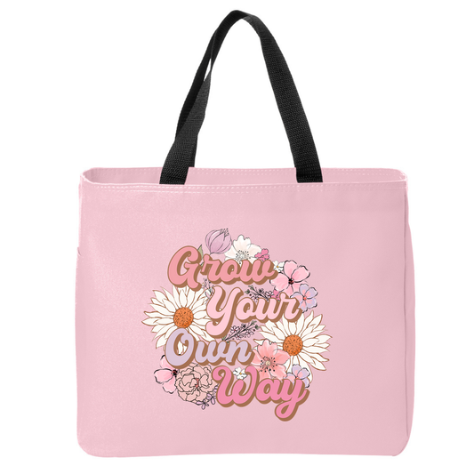 Positivity Floral Tote Bags