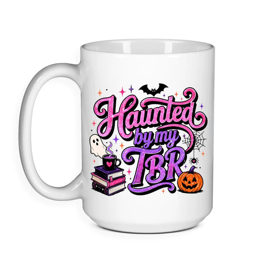 Haunted By My TBR Doodle - Halloween Bookish Mug