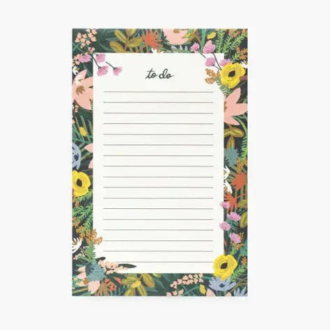 Havana Floral To Do Notepad - Rifle Paper Co. - Just So Happy