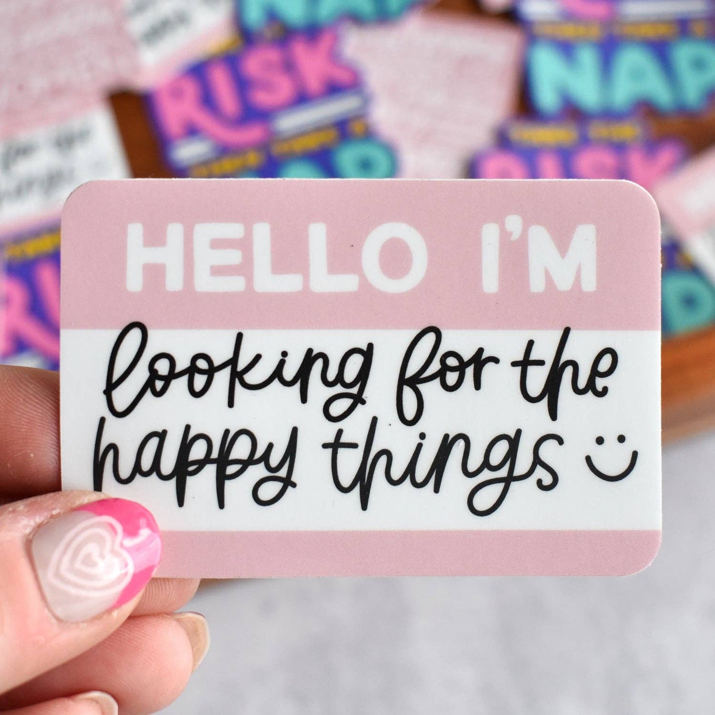 Hello / Happy Things Sticker Kyn You Believe It