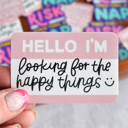 Hello / Happy Things Sticker Kyn You Believe It