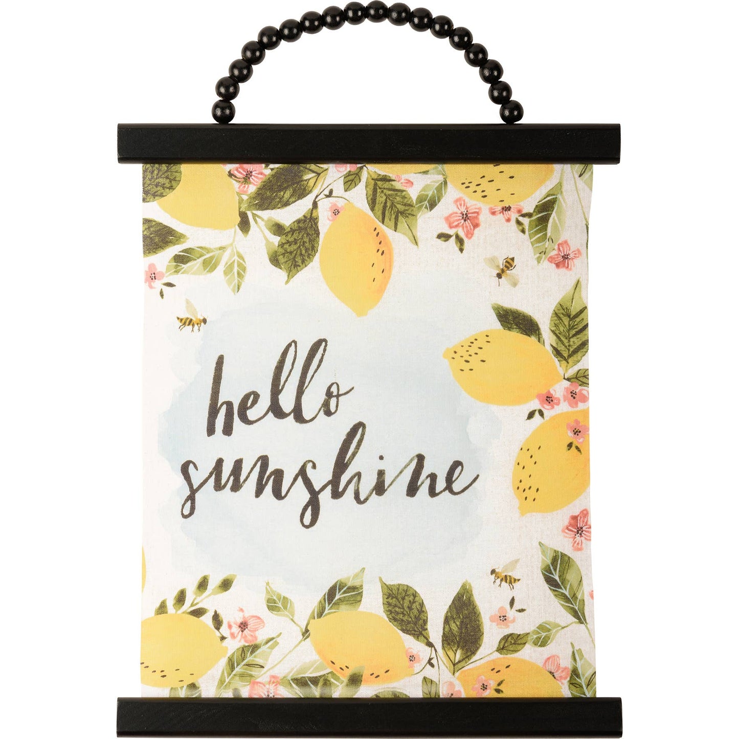 Hello Sunshine - Lemon Watercolor Design Wall Decor Primitives by Kathy