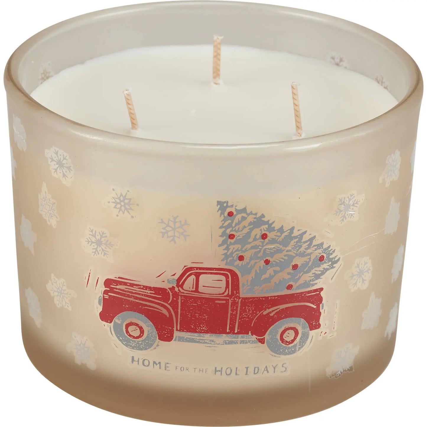 Home For The Holidays Red Truck - Peppermint Scented Christmas Candle Primitives by Kathy