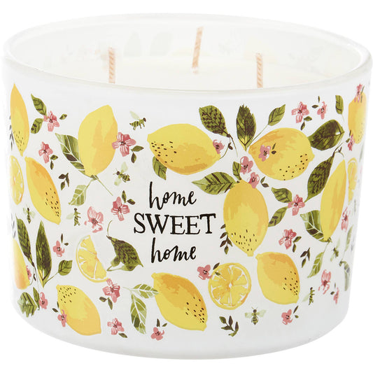 Home Sweet Home Lemongrass Candle Primitives by Kathy