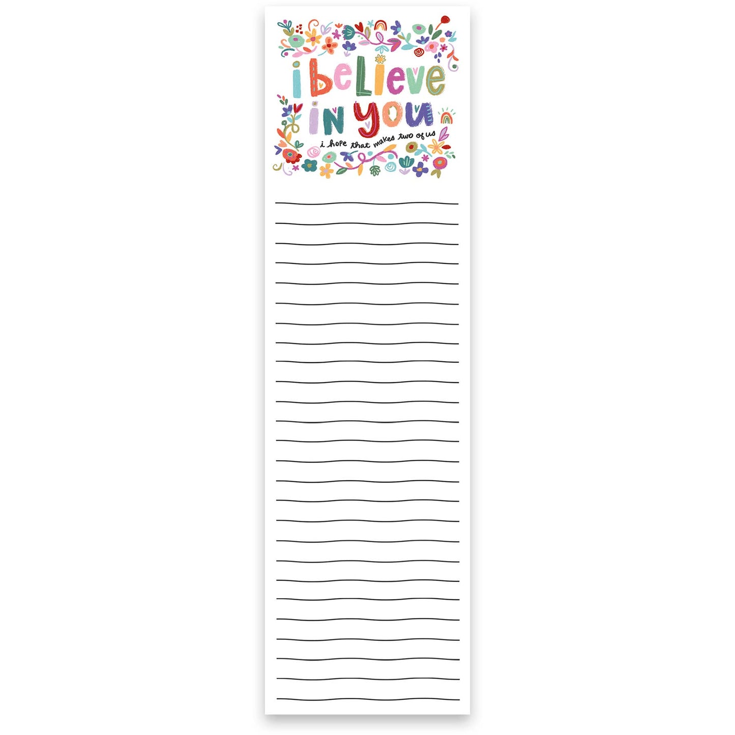 I Believe In You List Pad Primitives by Kathy