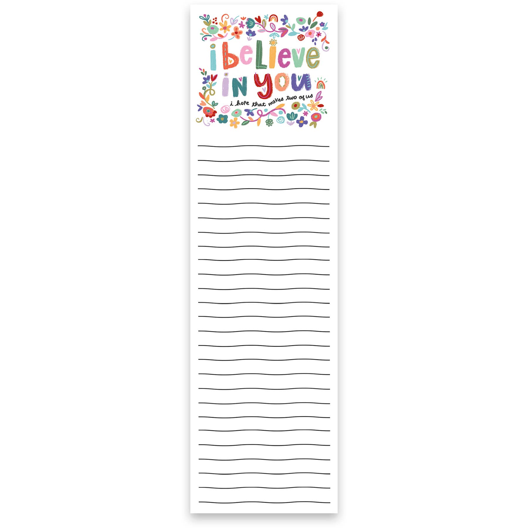 I Believe In You List Pad Primitives by Kathy