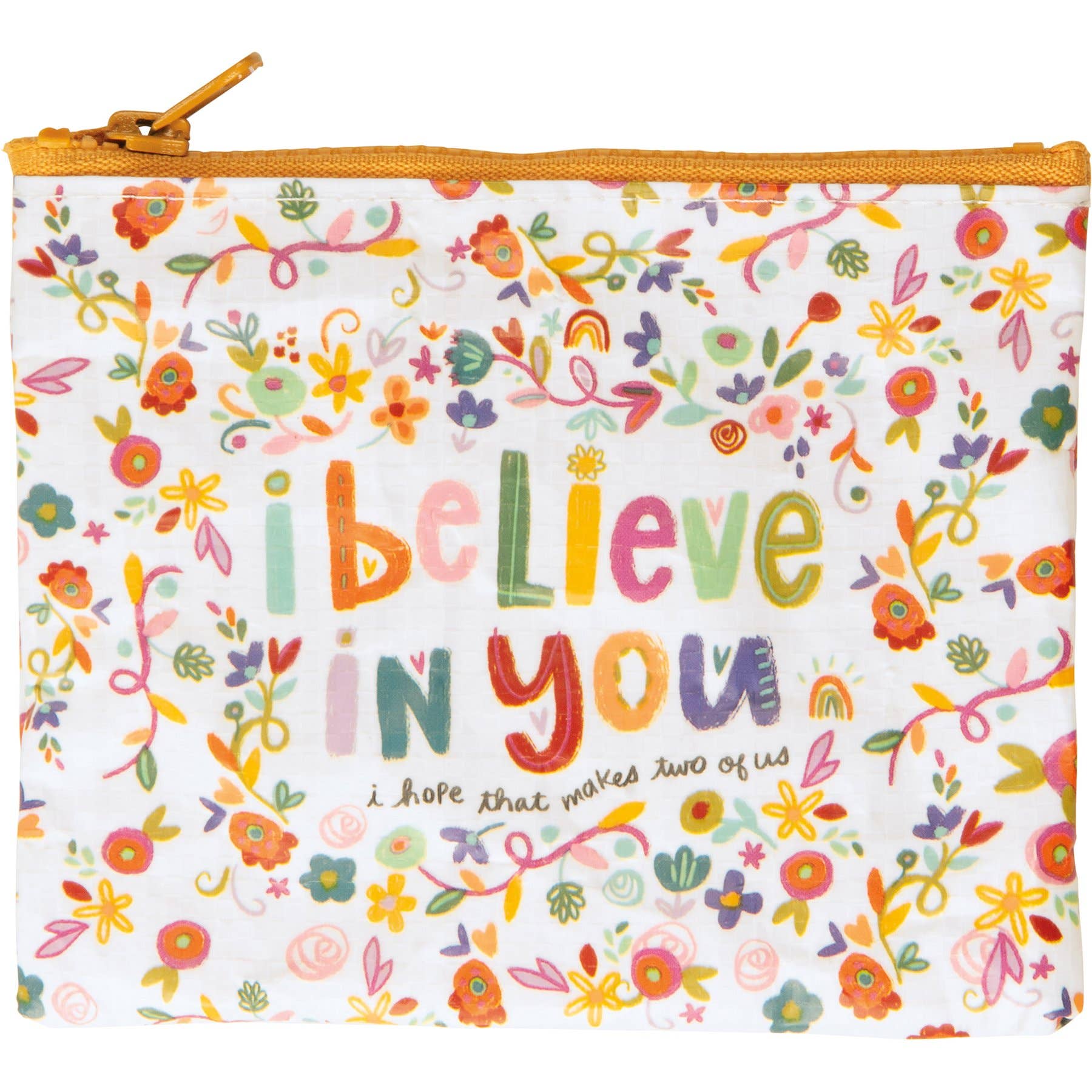 I Believe In You Zipper Pouch Primitives by Kathy