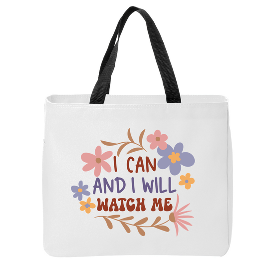 Positivity Floral Tote Bags