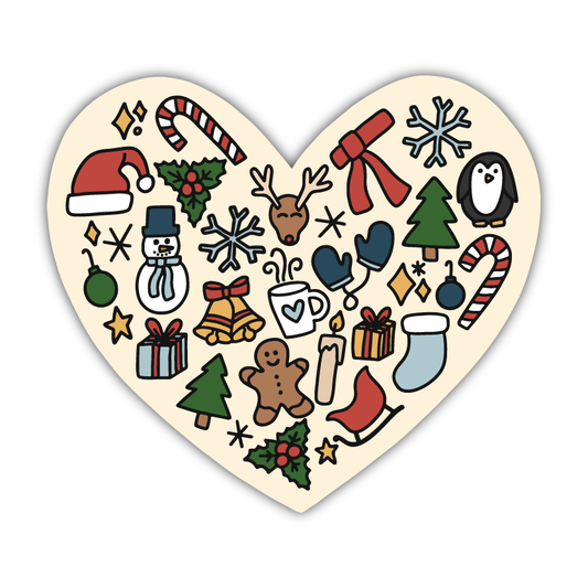 I Love Christmas Sticker