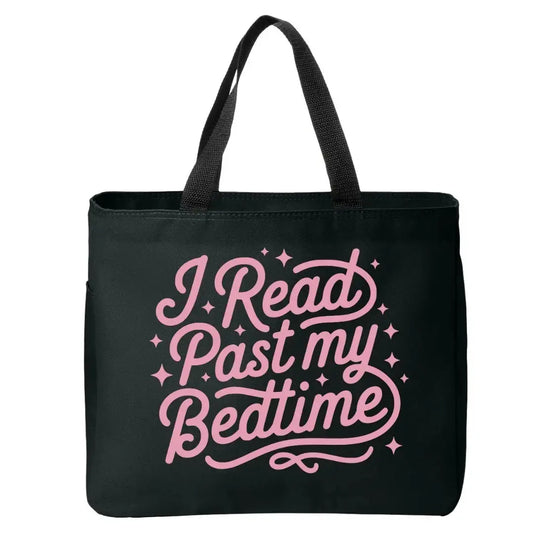 I Read Past My Bedtime Tote Bag