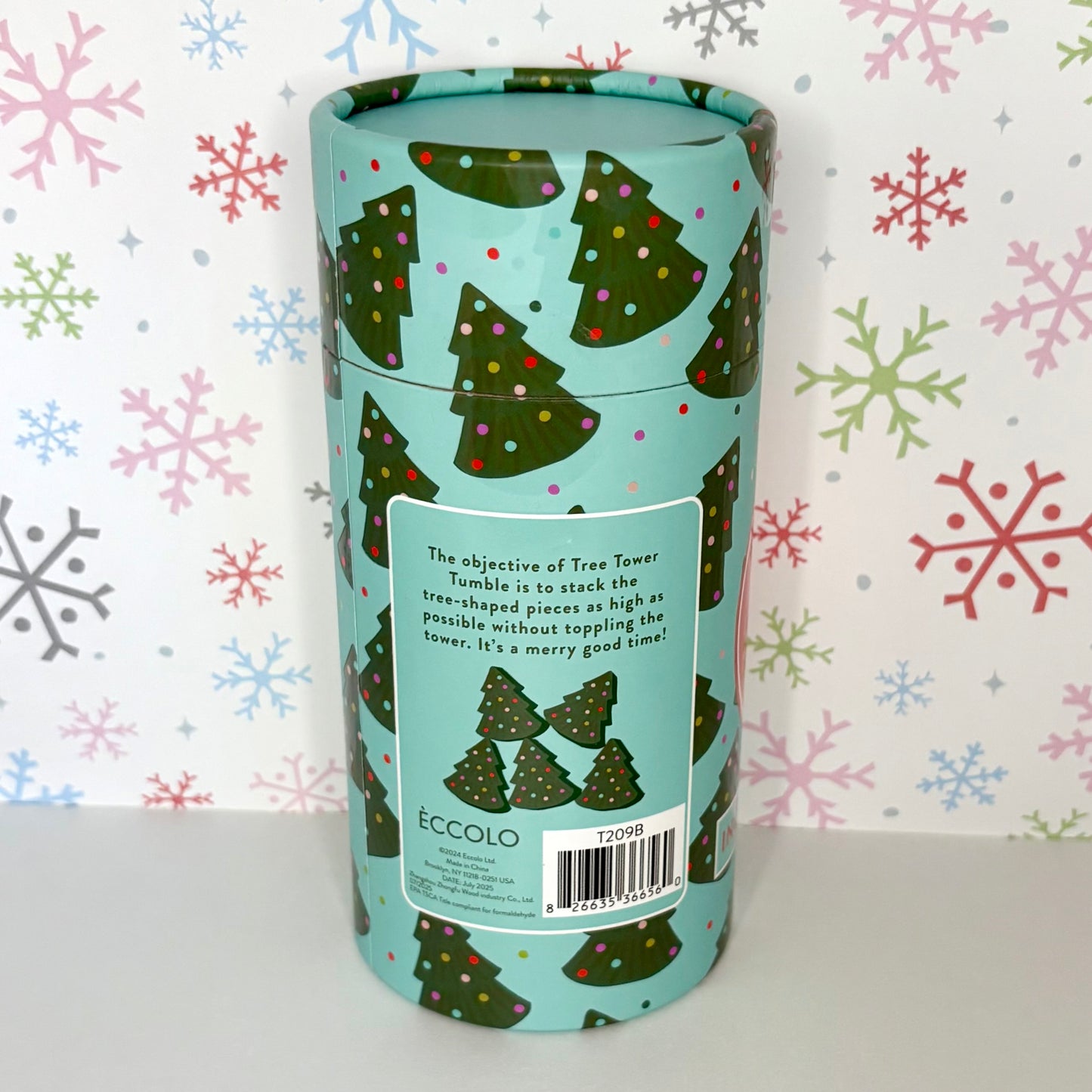 Tree Tower Tumble Christmas Stacking Game