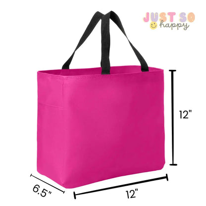 I'd Rather Be Reading Pink Stripes Tote Bag