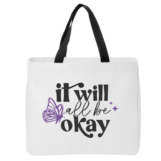 Positivity Floral Tote Bags