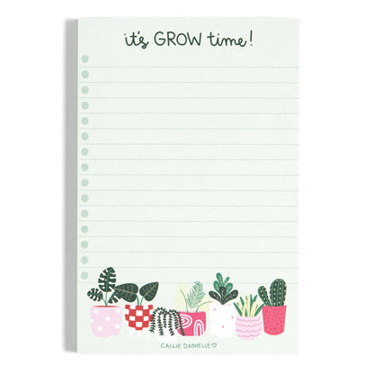 It's Grow Time Plant Notepad Callie Danielle