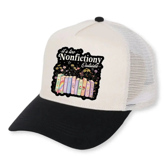 It's Too Nonfictiony Outside Hat Floral Books