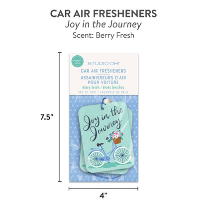 Joy in the Journey Car Air Freshener Studio Oh!