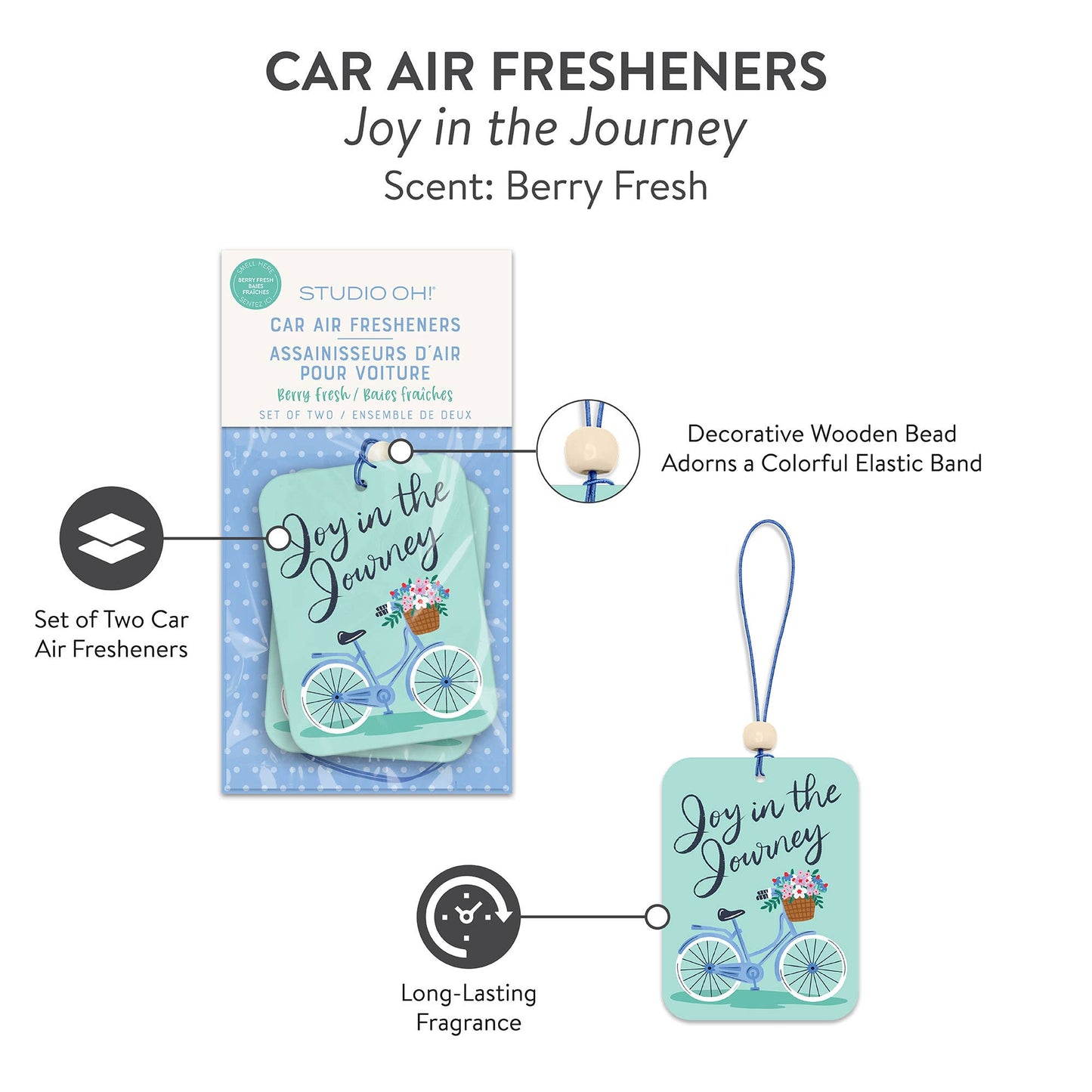 Joy in the Journey Car Air Freshener Studio Oh!