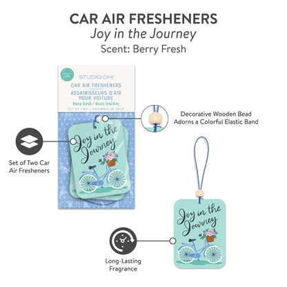 Joy in the Journey Car Air Freshener Studio Oh!