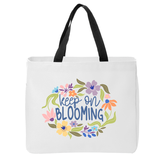 Positivity Floral Tote Bags