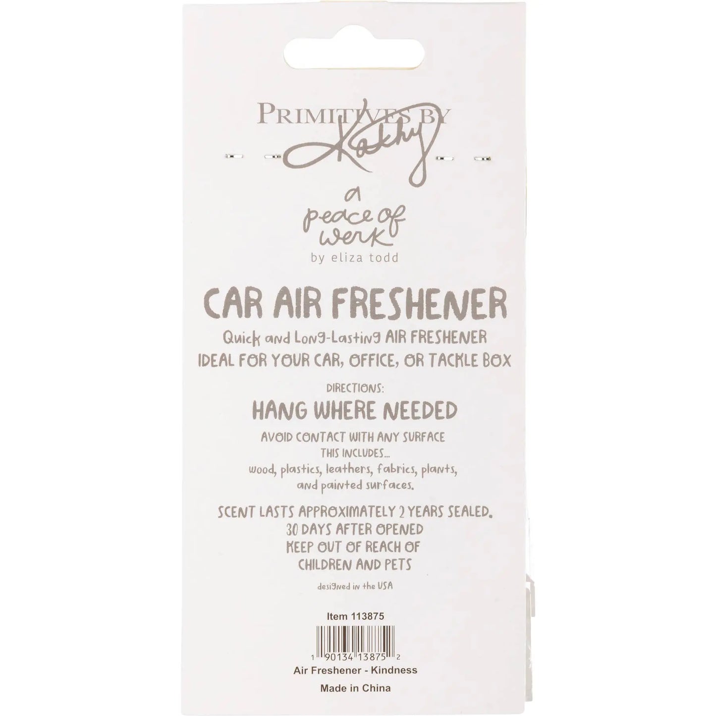 Kindness Is Beautiful Air Freshener - Just So Happy