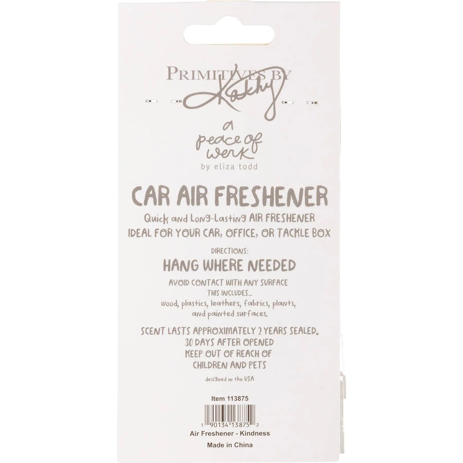 Kindness Is Beautiful Air Freshener - Just So Happy