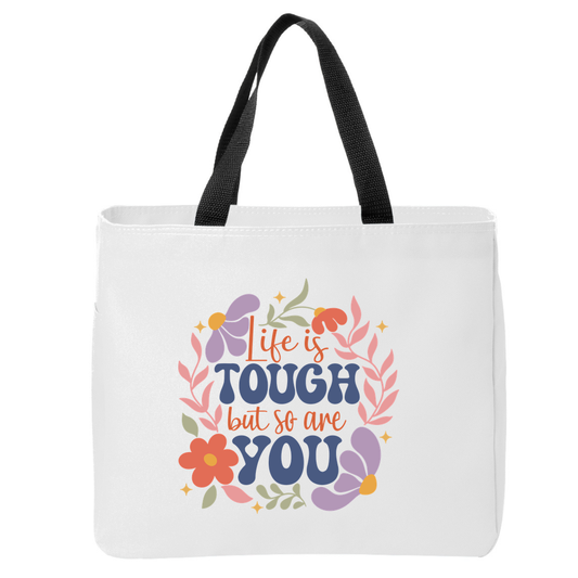 Positivity Floral Tote Bags