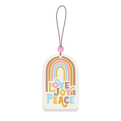 Love Joy Peace Rainbow Car Air Freshener Studio Oh!