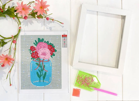 Mason Jar Diamond Art Kit - Just So Happy