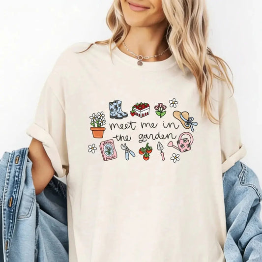 Meet Me in the Garden T-Shirt Doodles