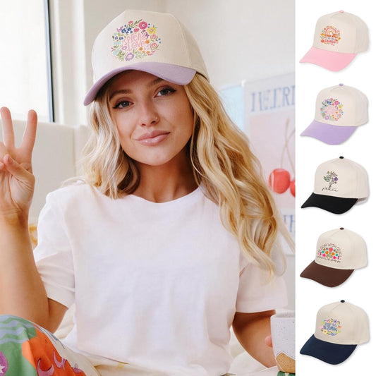 Positivity Floral Hats