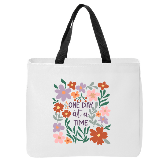 Positivity Floral Tote Bags