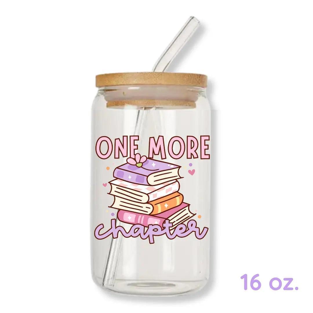 One More Chapter Bookish 16 oz. or 20 oz. Glass Can Cup