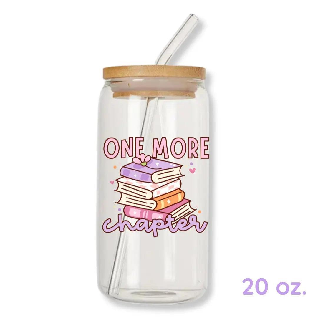 One More Chapter Bookish 16 oz. or 20 oz. Glass Can Cup
