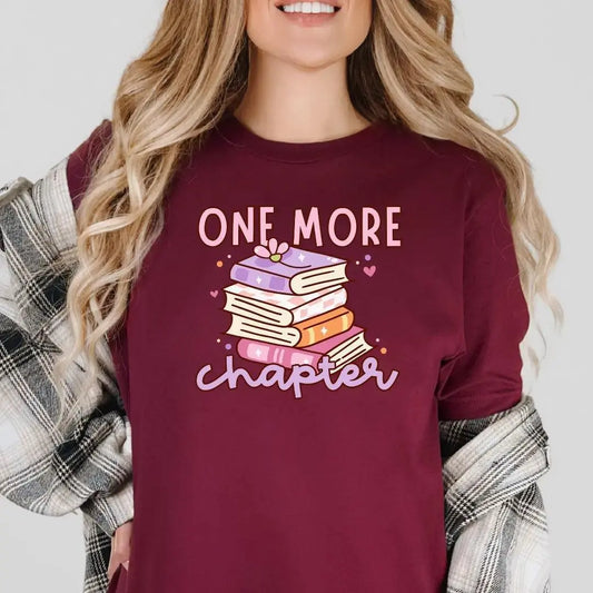 One More Chapter T-Shirt Bookish Doodles