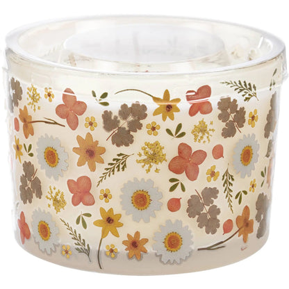 Orange Flowers Candle - Just So Happy