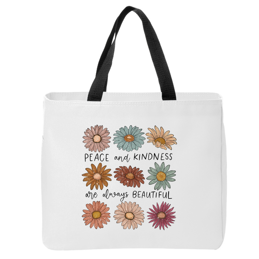 Positivity Floral Tote Bags
