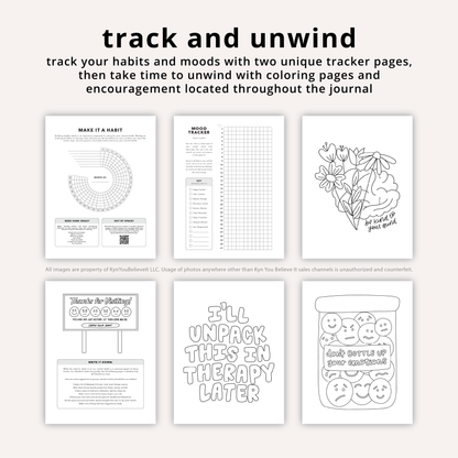 Pink Cover Mental Health Journal Kyn You Believe It