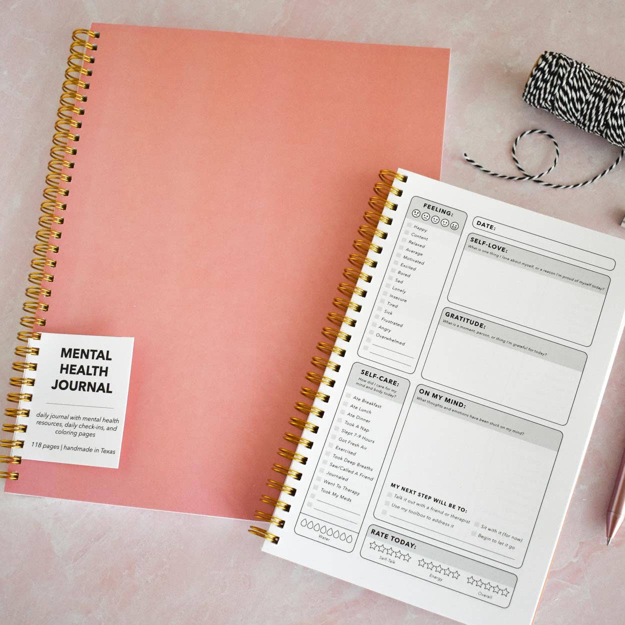 Pink Cover Mental Health Journal Kyn You Believe It