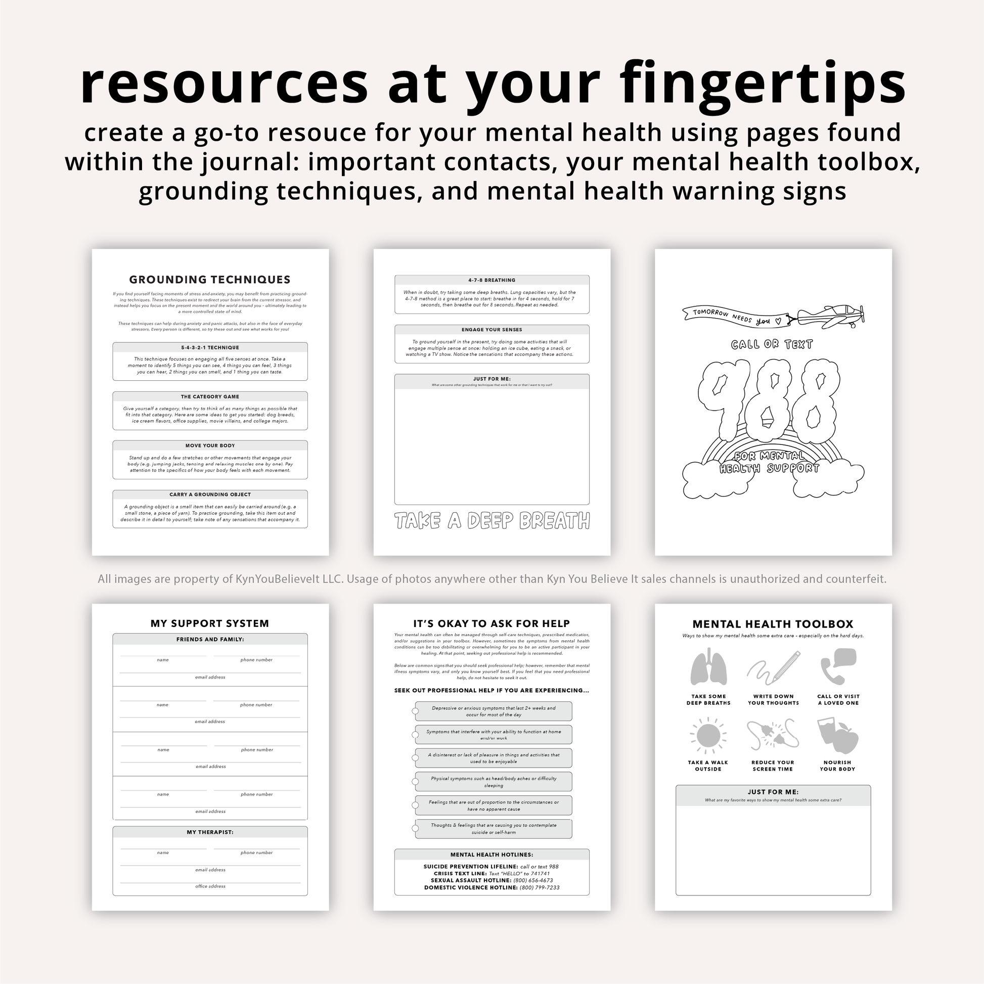 Pink Cover Mental Health Journal