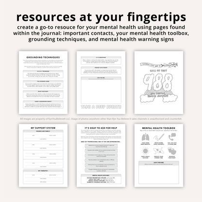 Pink Cover Mental Health Journal