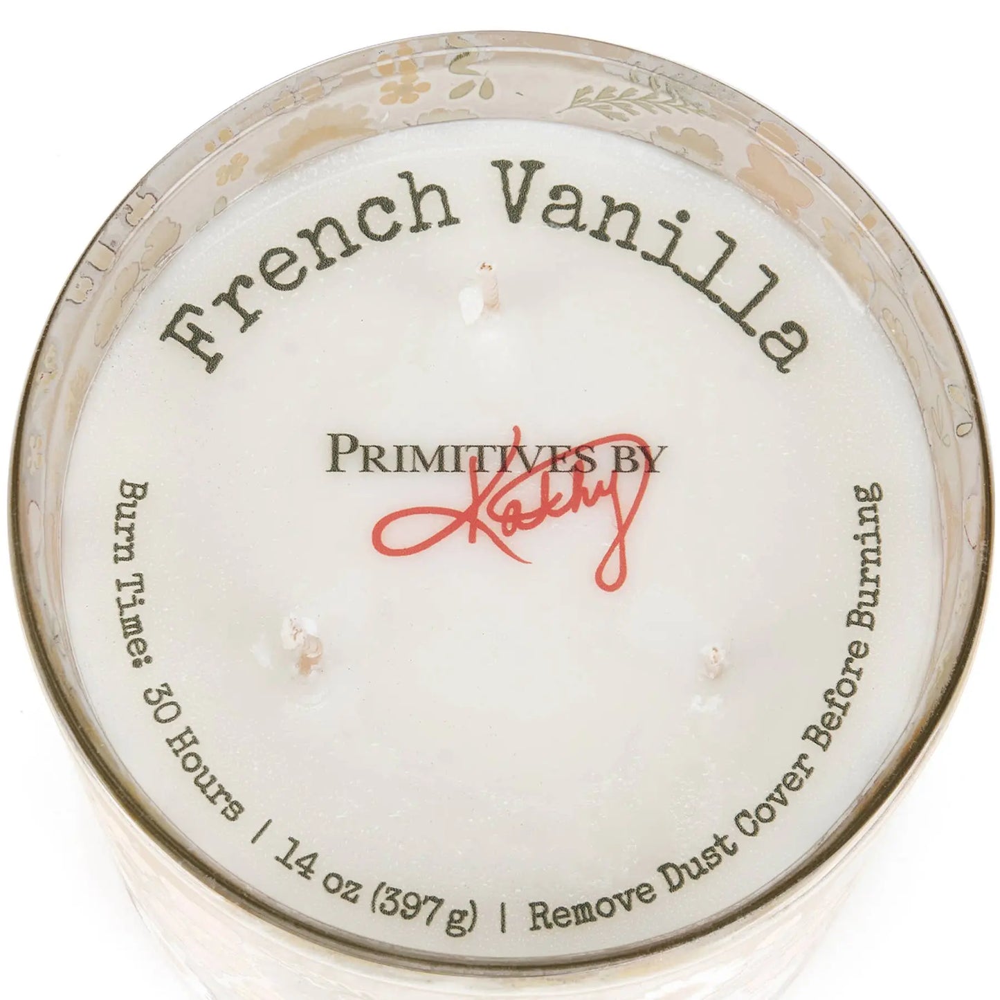 Pink Flowers Candle - Just So Happy