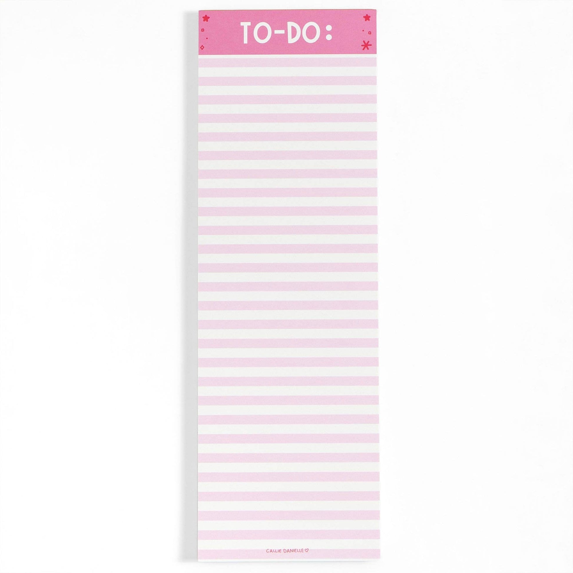Pink Striped 4x12 To Do Notepad Callie Danielle