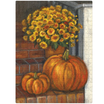 Porch Steps And Flowers Puzzle Primitives by Kathy