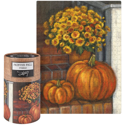 Porch Steps And Flowers Puzzle Primitives by Kathy