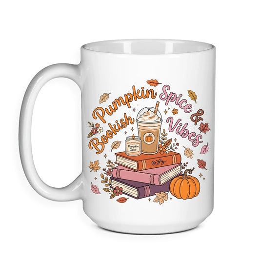 Pumpkin Spice & Bookish Vibes - Halloween Bookish Mug