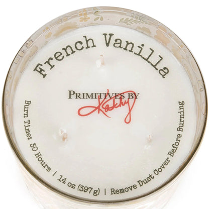 Purple Flowers Candle - Just So Happy