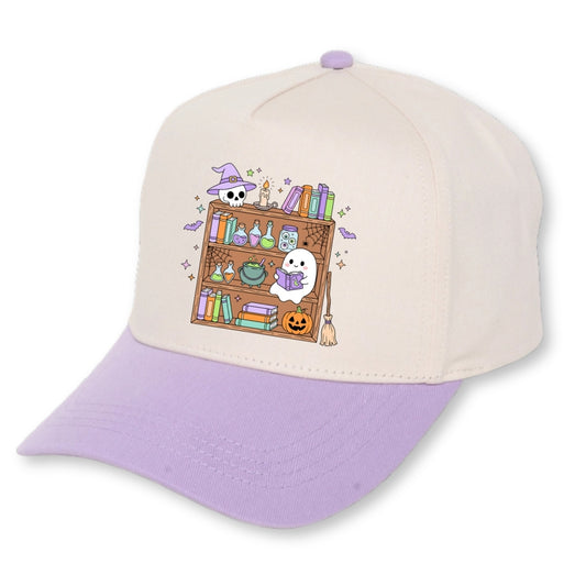 Reading Ghost Bookshelf - Halloween Bookish Hat