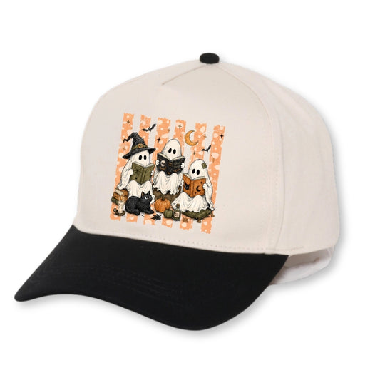Reading Ghosts Striped - Halloween Bookish Hat