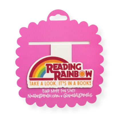 Reading Rainbow Magnetic Bookmark – Nostalgic Bookish Gift NatterDoodle